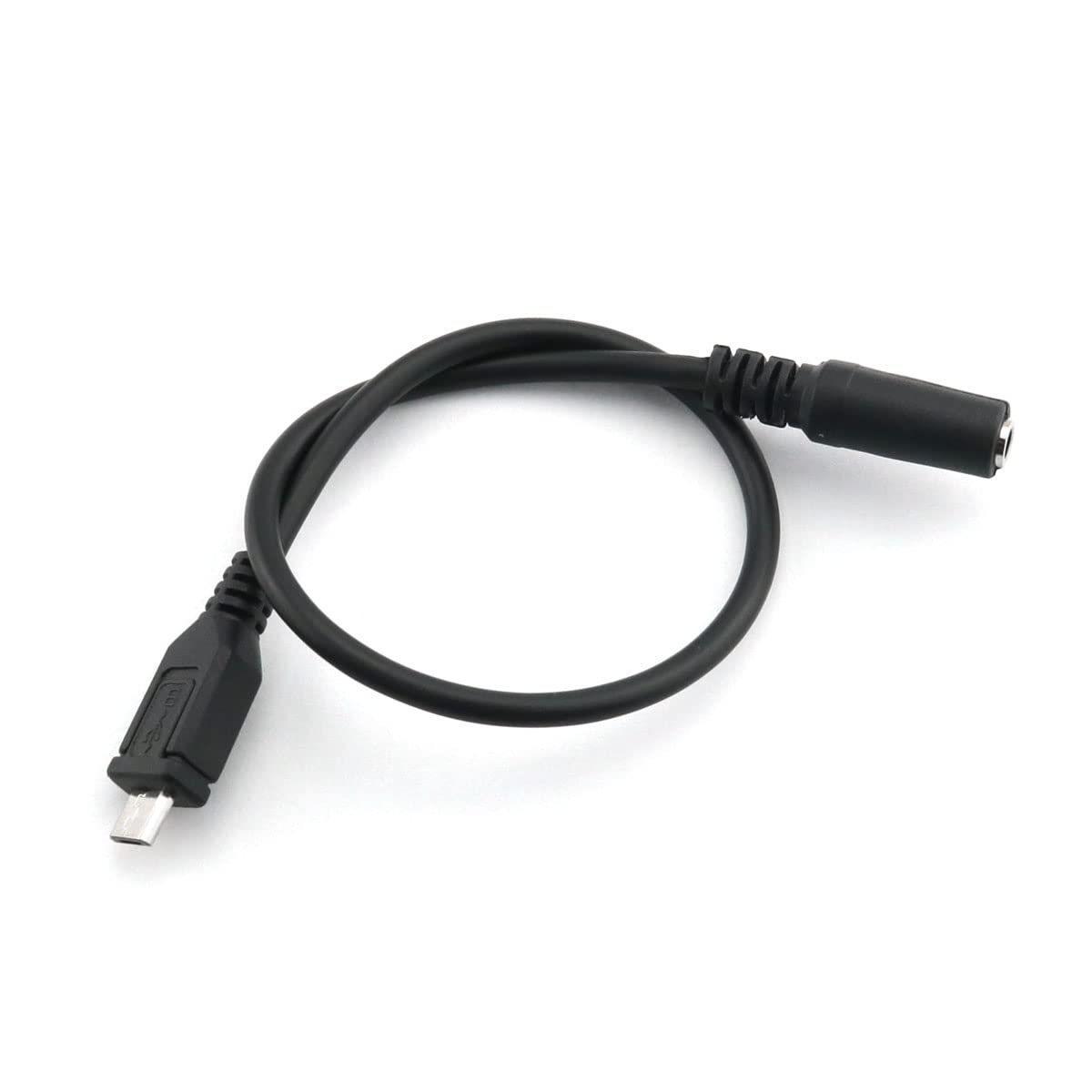 DGHAOP Micro USB Male to 3.5mm Female AUX Audio Wire Cord for Headset Adapter Active Clip Microphone