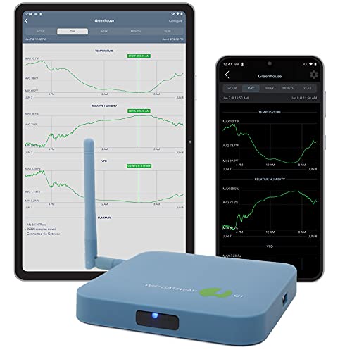 SensorPush G1 WiFi Gateway - Temperature and Humidity Sensor Gateway for Data/Alerts from Anywhere via Internet - No Monthly Fee, Unlimited History