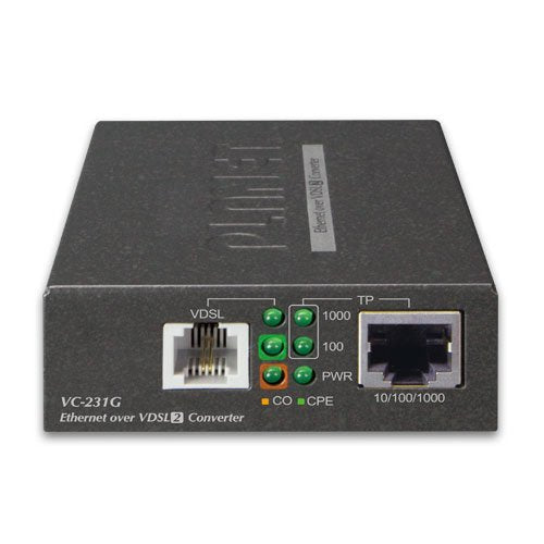 Planet VC-231G 1-Port 10/100/1000T Ethernet to VDSL2 Bridge (30a Profile w/G.vectoring)