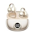 Clip-On Open-Ear Wireless Bluetooth 5.4 Earbuds & Bone Conduction Headphones - Noise Cancelling Mic, Waterproof, Ergonomic Design for Small Ears…