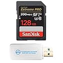 SanDisk 128GB SD Extreme Pro Memory Card Works with Sony Alpha a7 III, a7 II, a7, a7s, a7s II Mirrorless Camera (SDSDXXD-128G-GN4IN) Bundle with 1
