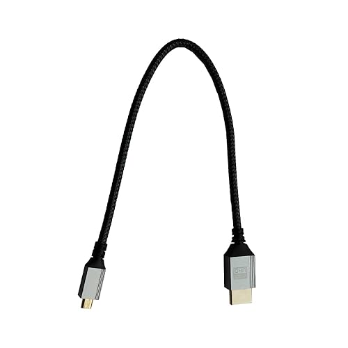 Seadream 4K Micro HDMI to HDMI Cable;Micro HDMI to Standard HDMI Cord Braided Support 4k 60Hz HDR 3D ARC 18Gbps HDMI 2.0 Cable,Aluminum