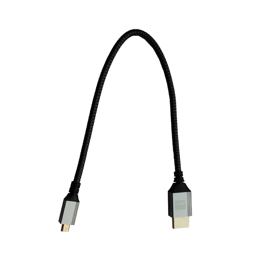 Seadream 4K Micro HDMI to HDMI Cable;Micro HDMI to Standard HDMI Cord Braided Support 4k 60Hz HDR 3D ARC 18Gbps HDMI 2.0 Cable,Aluminum
