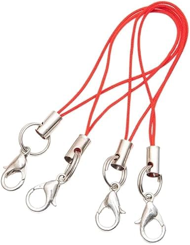 ZGLUZP 20 Pcs Black Mobile Phone Rope Strap Charm Lariat Lanyard with Lobster Clasp Cords for Cellphone/USB Drive/Keychain/DIY Jewelry Accessories