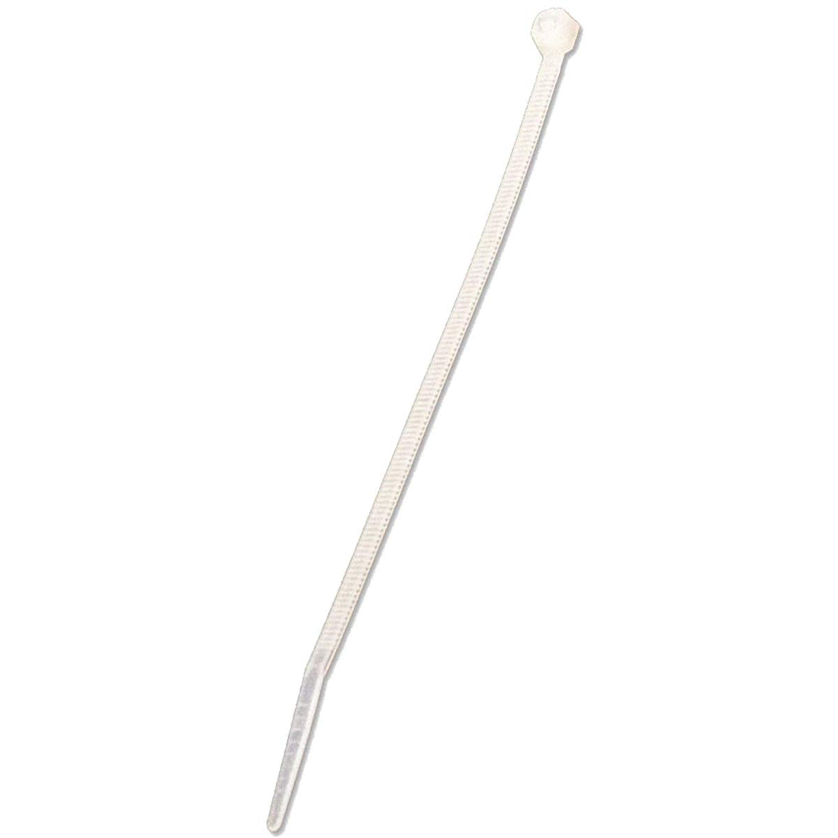 NavePoint 14 Inch Nylon Cable Wire Zip Tie 50 lbs - Natural White 100 Pack Lot Pcs Qty