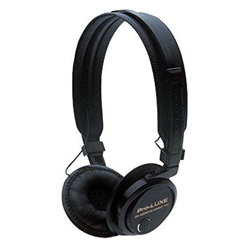 Dynamic Headphones Stereo 9' FT Cord Lightweight 3.5mm Gold Plated Stereo Plug Adjustable Earpad Headband 16 Hz - 22 KHz 110 dB with 1/4" Adapter Plug