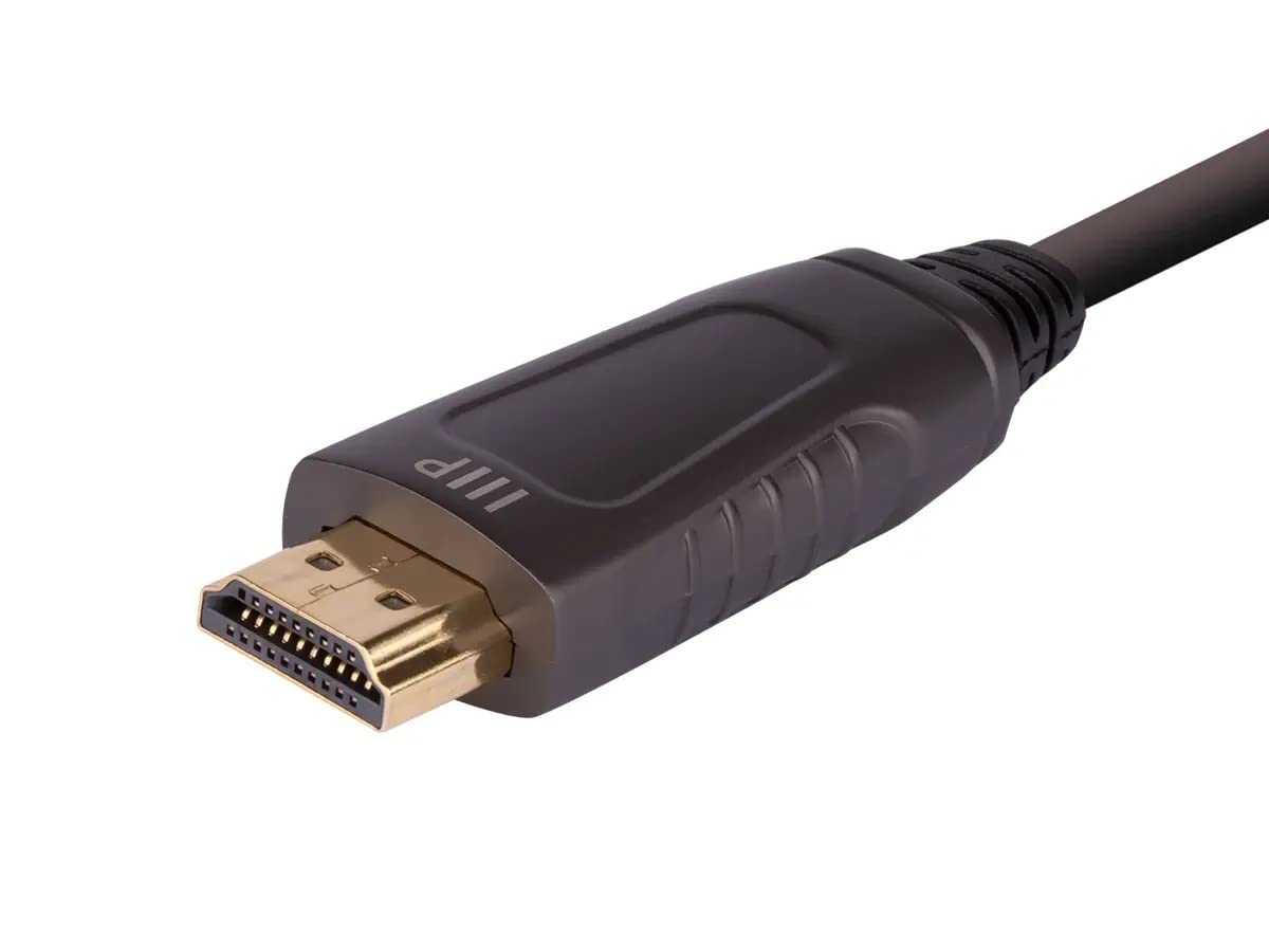 Monoprice 8K Ultra High Speed Fiber Optic Certified HDMI Cable - HDMI 2.1, 8K@60Hz, 4K@120Hz, 48Gbps, HDR, VRR, Active Optical Cable (AOC), 49ft