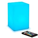 Mr.Go 6-inch Dimmable LED Night Light Mood Lamp for Kids and Adults - 16 RGB Colors - 8 Level Dimming - 4 Lighting Effects - Rechargeable - Remote