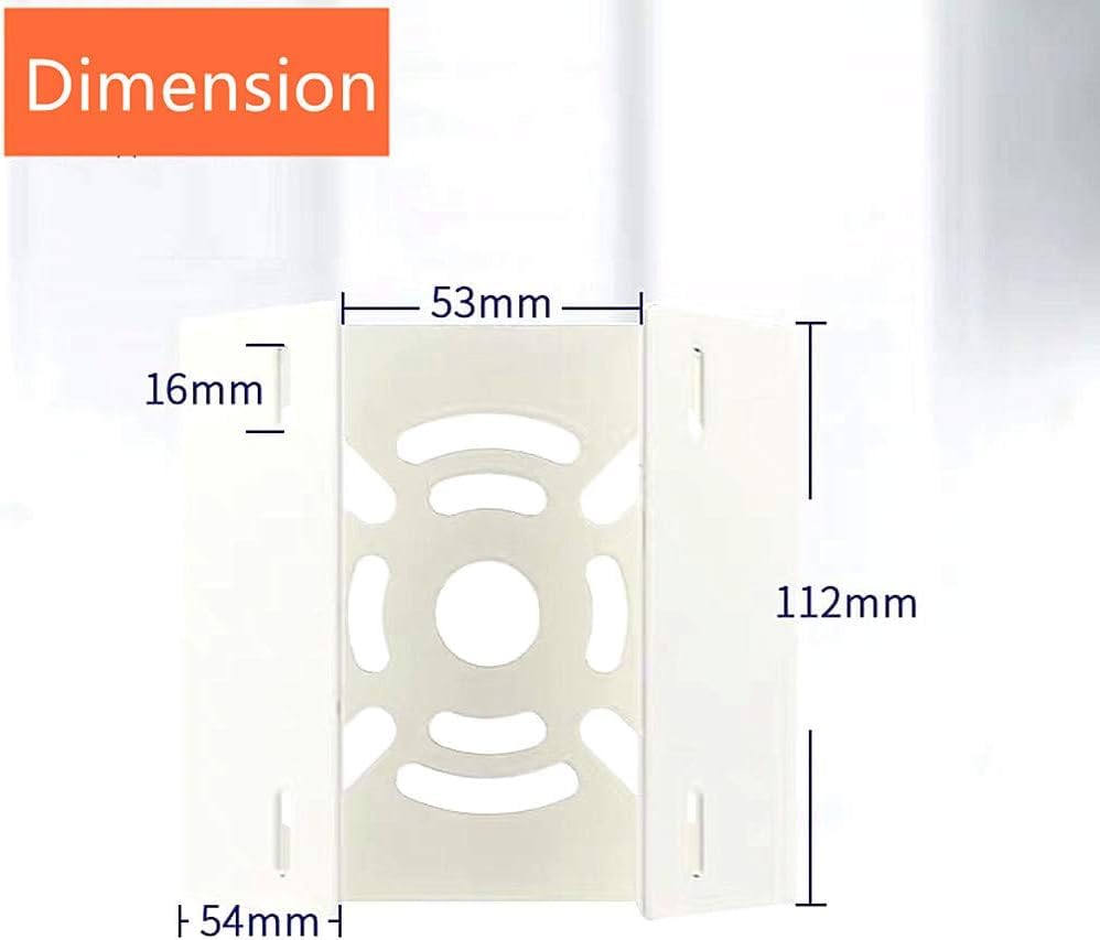 BeElion 2-Pack Steel Vertical Pole Mount Bracket for CCTV Security Camera PTZ Dome - Vertical Pole Mount Adapter Wall Mounting with 4 Loops