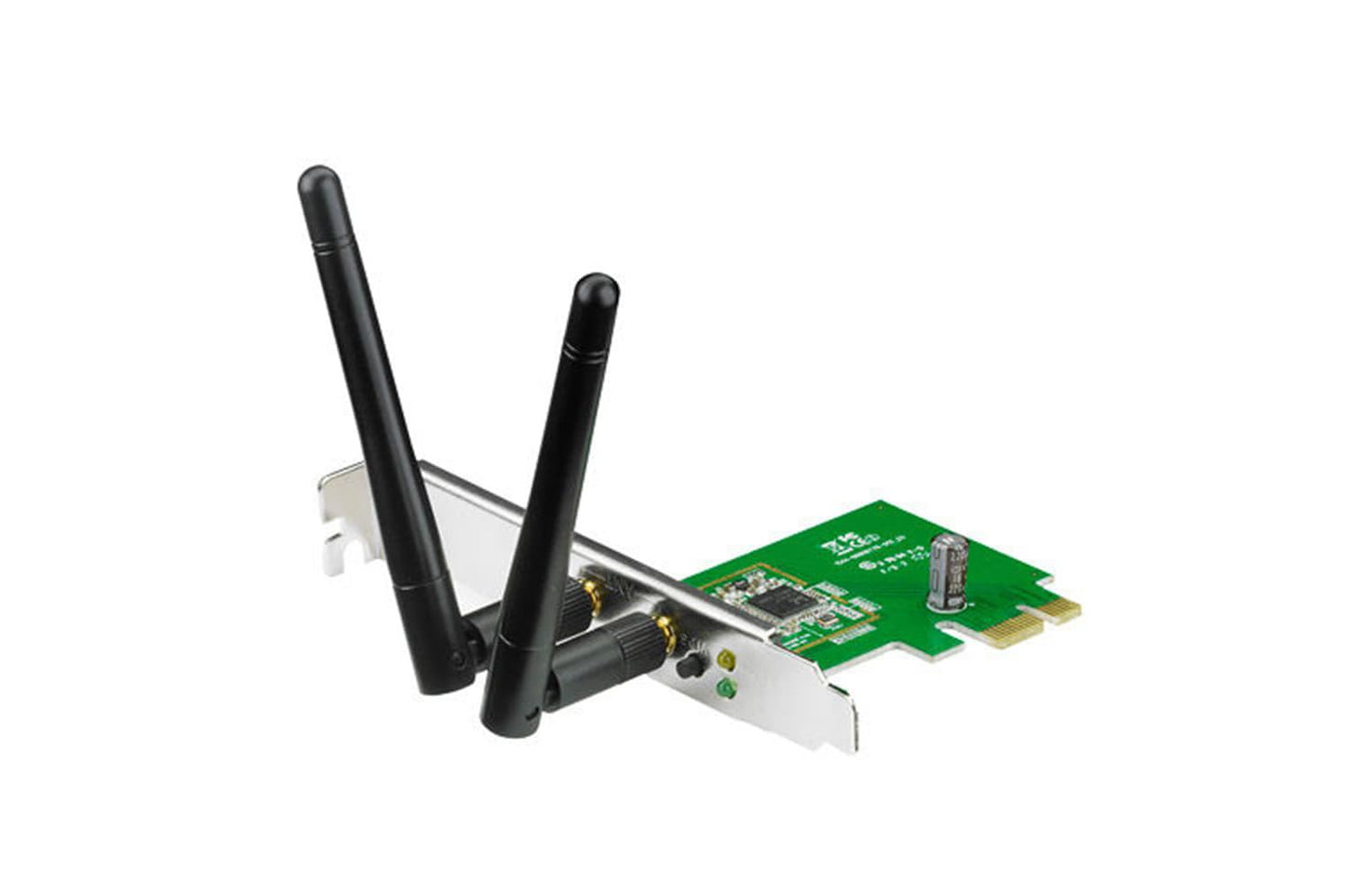 ASUS PCE-N15 300Mbps Wireless-N Network Adapter, PCI-E Interface, Full Height and Low Profile Bracket, WPS Button Support