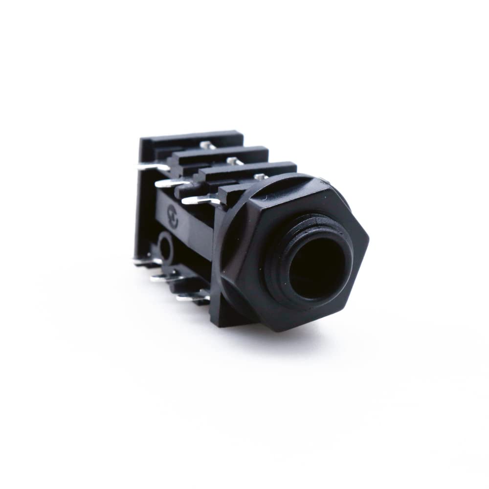 Treedix 4PCS TRS Jack Breakout Board PCB Pannel Mount 6pin 1/4'' 6.35mm Female Socket Stereo Headphone Jack