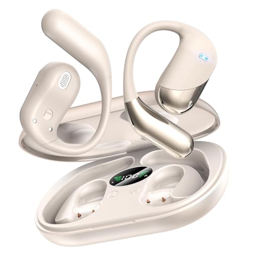 Ultra Open Ear Headphones, Over Ear Bluetooth Bone Conduction Earbuds