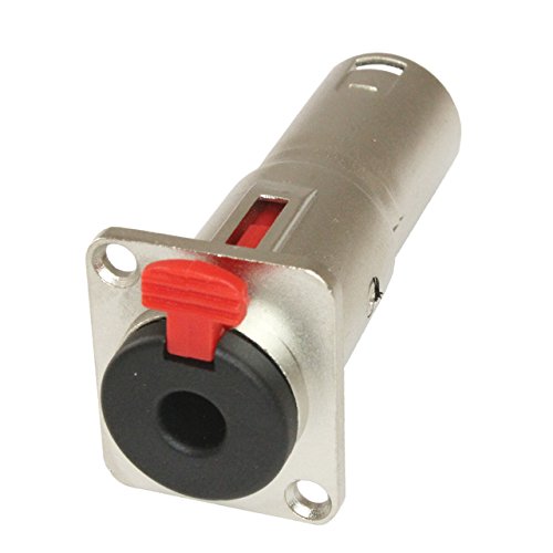 MCSPROAUDIO 1/4 TRS to XLR Male Pass Through Panel Mount Jack