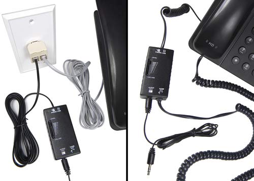 ECS Telephone Recorder Adapter for Landline, 3.5mm Adapter only