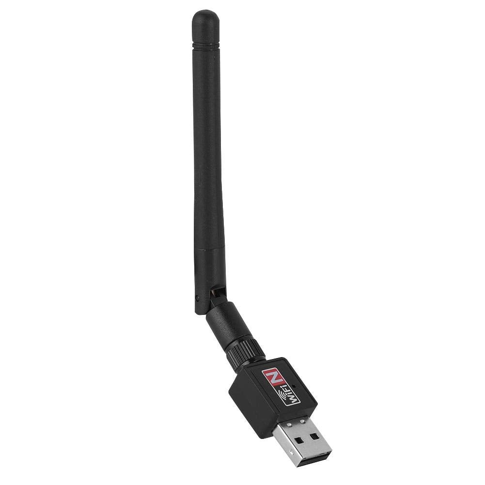ASHATA USB 2.0 WiFi Adapter, 300Mbps Wireless Network Dongle with High Gain Antenna, 2.4GHz 802.11b/g/n, for PC/Desktop/Laptop/Tablet