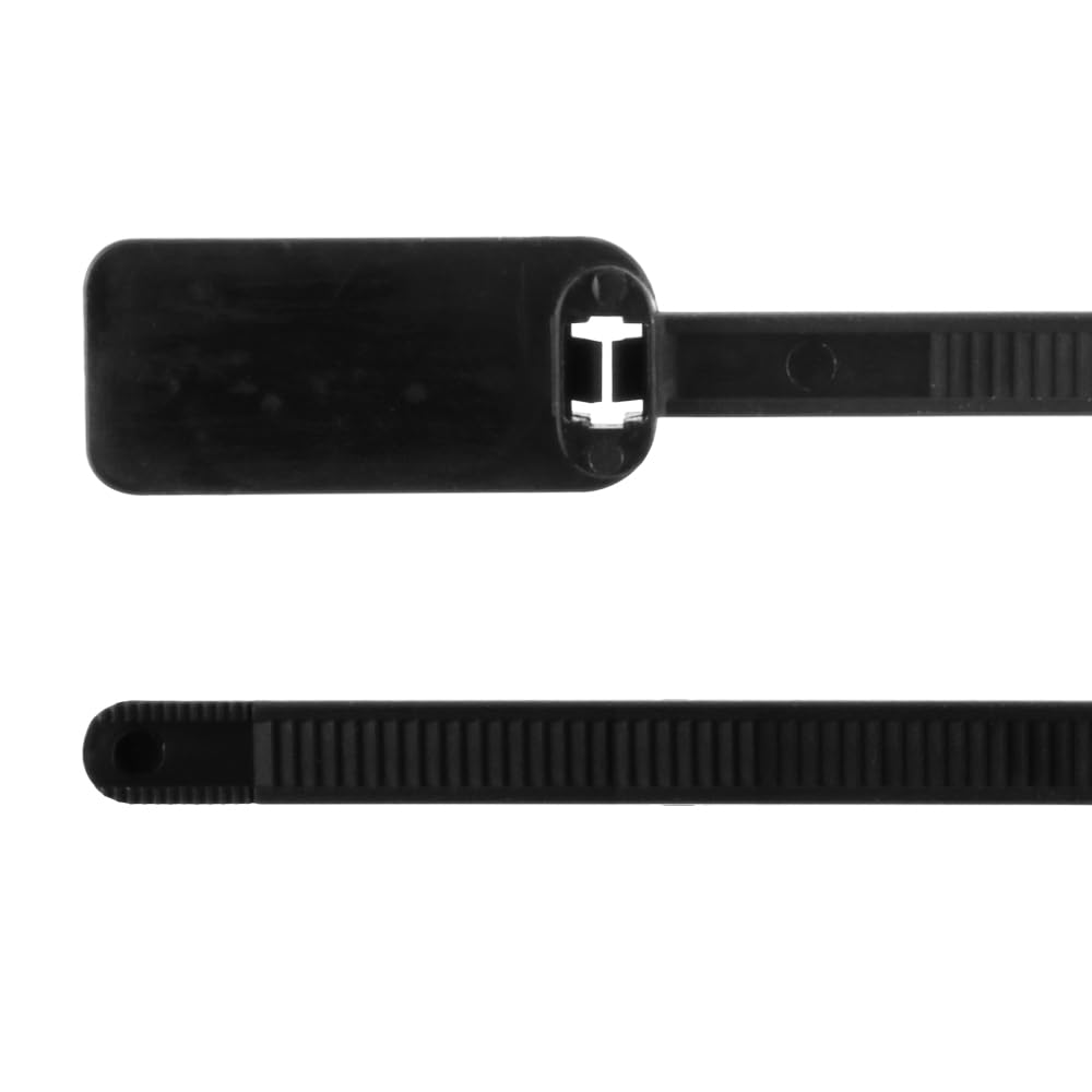 Skywalker 3” Cable Ties w/Write-on Label (Black / 100 Pack)