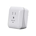 Monoprice Power & Surge - White | 1 Outlet Surge Protector with End of Service Alarm, 900 Joules 15A / 125V / 1875W, 10dB to 60dB