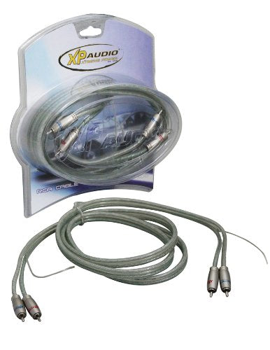 XP Audio XCR17 Master Competition RCA 17-Feet Cables Quad Shielded Twisted Pair RCA with Remote Wire and Metal Split