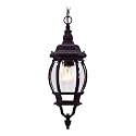 1 Light Black Outdoor Chain Lantern