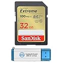 SanDisk Extreme 32GB SDHC Card (5 Pack) Memory Cards Compatible Browning Trail Cameras (SDSDXVT-032G-GNCIN) Class 10 UHS-1 U3 4K Bundle with (1)