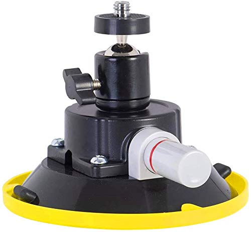ZUOS 4.5" Car Camera Mounting Kit Pump Vacuum Suction Cup Mount, Professional Camcorder Vehicle Holder w/ 360° Panorama Ball Head and 180°, DSLR