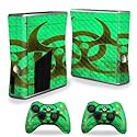 MightySkins Carbon Fiber Skin for Xbox 360 S Console - Biohazard | Protective, Durable Textured Carbon Fiber Finish | Easy to Apply, Remove,