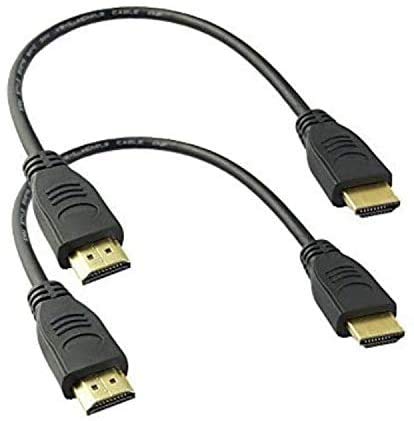 jasavdio 8K HDMI 2.1 Cable 2Pack - 8 Inch, Ultra HD 48Gbps, HDMI Male to Male, 8K@60Hz, 4K@120Hz, 144Hz, eARC, HDR10, 4:4:4, HDCP 2.2