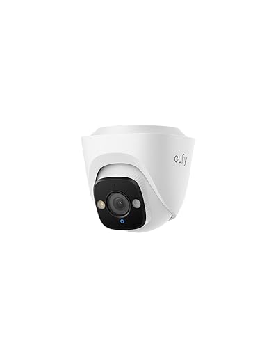 eufy PoE Bullet Security Camera E41, NVR Wired Add On Cam, Requires eufy NVR,4K UHD, 24/7 Recording, Human/Vehicle/Pet AI Detection, Red and Blue