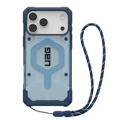 URBAN ARMOR GEAR UAG Designed for iPhone 17 Pro Max Case Pathfinder Clear + Wrist Lanyard Bundle - Compatible with MagSafe Military Grade Protective