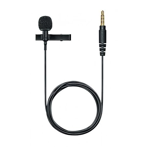 Shure MVL Lavalier Microphone for iPhone & Tablet - External Clip On Mini Lapel Mic for Video Recording & Vlogging with 3.5mm Connector, Windscreen