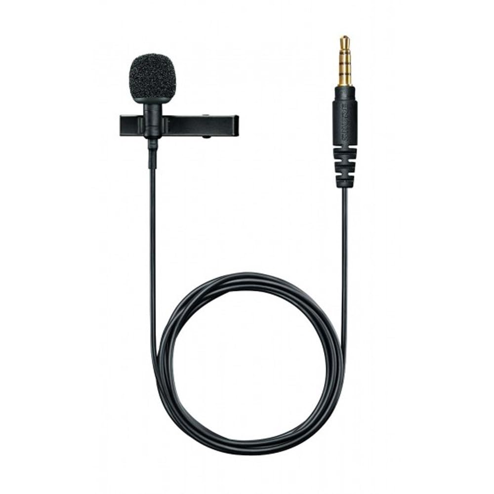 Shure MVL Lavalier Microphone for iPhone & Tablet - External Clip On Mini Lapel Mic for Video Recording & Vlogging with 3.5mm Connector, Windscreen