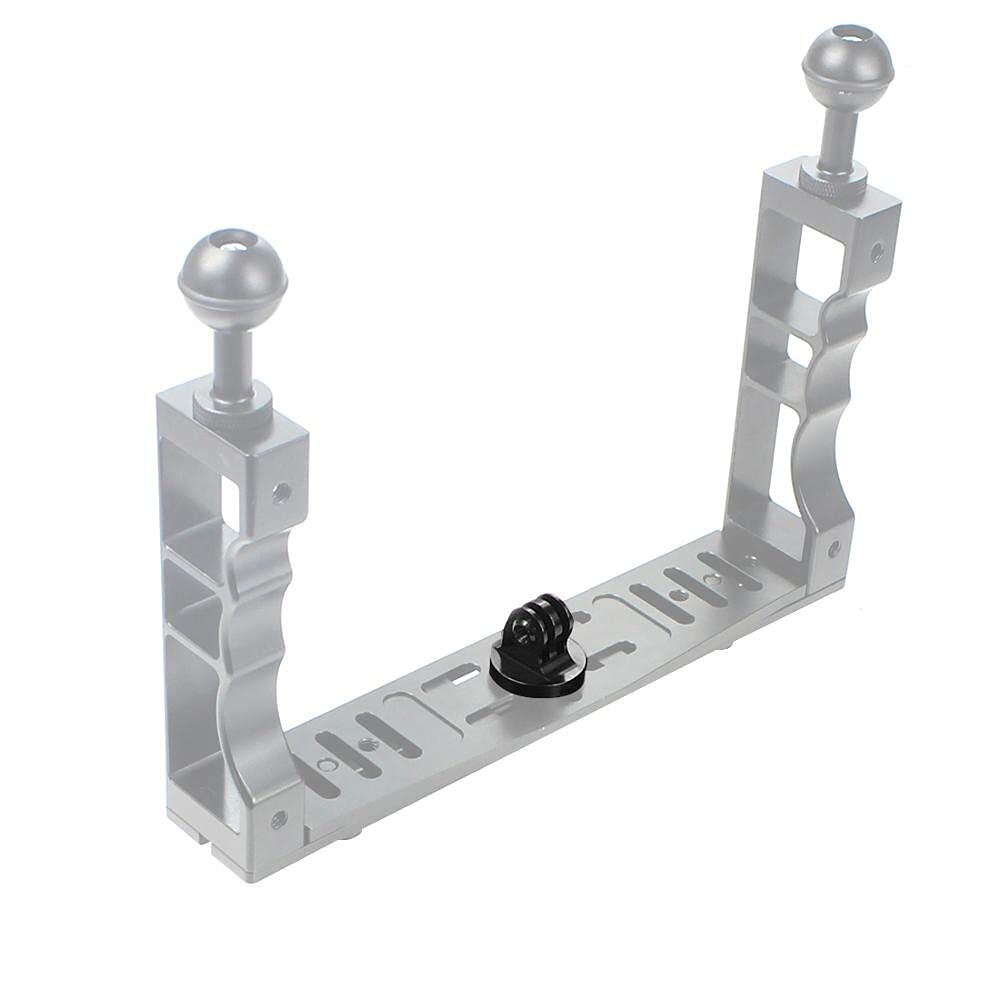 NovelGoal CNC Aluminium Small Tripod Mount Adapter with Thread Screw for HD Hero 13 12 11 10 9 8 7 6 5 4 Session 2 3 Action Cameras (Black Adapter)
