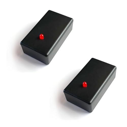 Blue Charm Fake Car Alarm, 1 Year Continuous Usage Battery Life, Red Blinking LED Light with Black Housing, (Two AAA Batteries, not Included) (Two