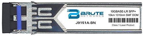 Brute Networks J9151A-BN - 10GBASE-LR 10km SMF 1310nm SFP+ Transceiver (Compatible with OEM PN# J9151A)