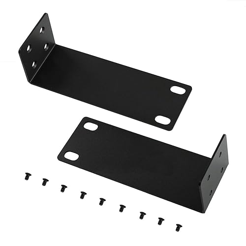 BV Tech Universal Rack Mount Kit for Switches - Space-Saving, Secure, and Compatible with Multiple Brands, Ideal for Professional Network Setups in