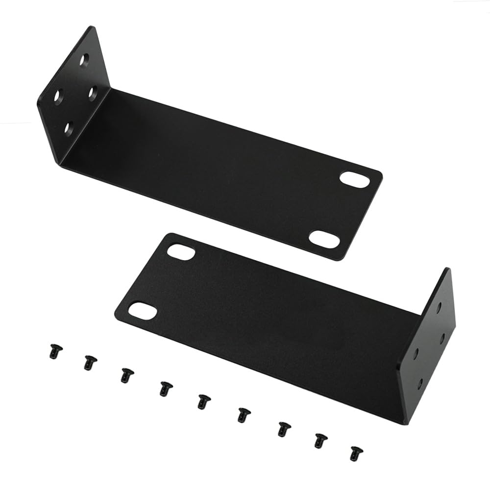 BV Tech Universal Rack Mount Kit for Switches - Space-Saving, Secure, and Compatible with Multiple Brands, Ideal for Professional Network Setups in