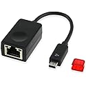 Huasheng Suda RJ45 Ethernet Extension Adapter Dongle Cable Replacement for Lenovo L380 L390/ L380 X380 L390 370 Yoga/ThinkPad X1 Carbon 2nd 3rd 5th