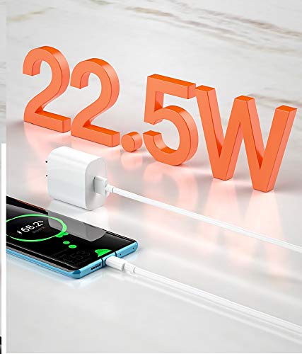 for Huawei Supercharge Power Adapter,4.5V 5A Quick Fast Charger with Super Charging USB Type C Cable Super Charger for Huawei P20 Pro, P10 Plus,Mate 9