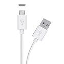 ienza Replacement Long (10-Ft) Micro USB Charge Cable Wire for Xbox One and PlayStation PS4 Controller (White)