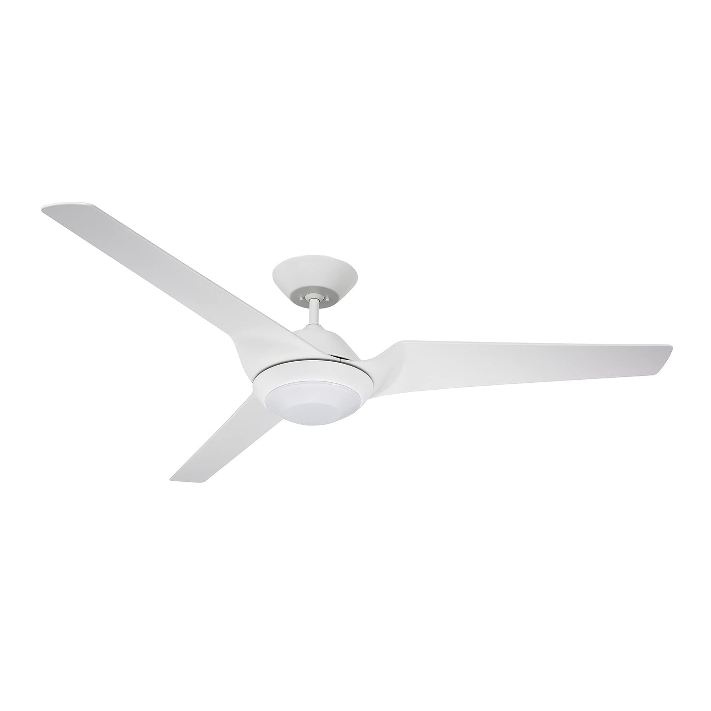 Noble Home 60 Inch Large Ceiling Fan with Light and Wall Control | Dimmable LED Fixture with 6 Speed DC Motor | Modern 3 Blade Propeller Design |