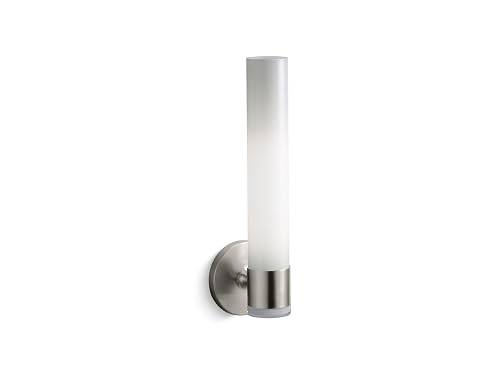 Wall Sconce by KOHLER, Single Wall Sconce, Purist Collection, Vibrant Brushed Nickel, K-14483-BN