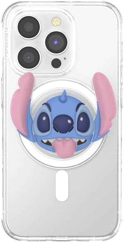 PopSockets Phone Grip for MagSafe, Magnetic Holder, Phone Stand, Disney - Black Translucent