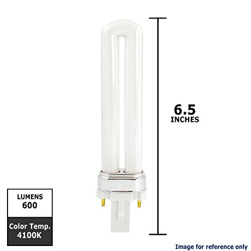 SYLVANIA 20305 - CF9DS/841/ECO - 9 Watt CFL Light Bulb - Compact Fluorescent - 2 Pin G23 Base - 4100K -