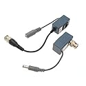Evertech 1 Pair of 8MP HD-CVI AHD TVI and Analog Passive Video Audio Power Balun Data Transmitter via UTP Cable
