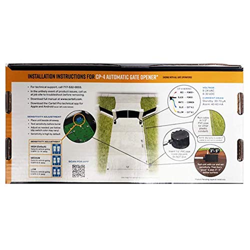 CARTELL CP3-100 Vehicle Sensor Kit Exit Wand Car Vehicle Detector Automatic Gate Free Exit device