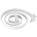 Silverstone 90 Degree SATA III with Locking Mechanism, White (RL-CP08W)
