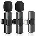 JUMAOCIO Wireless lavalier Microphone, Microphone for iPhone,2-in-1 for iPhone and iPad, Interview,Live Steam?Youtubers?Vloggers?TikTok
