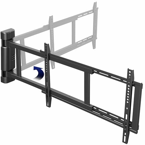 VIVO Steel Low Profile, Manual Swing TV Wall Mount for 32 to 75 inch LCD LED Plasma Screens, Articulating TV Bracket with 180 Degree Swivel