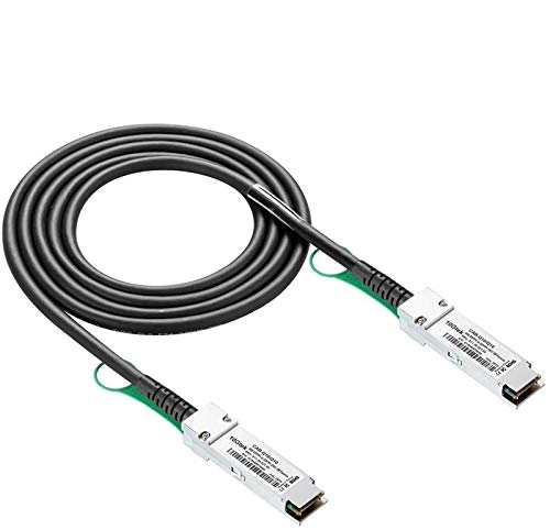 10Gtek 40G QSFP+ DAC Cable - 40GBASE-CR4 Passive Direct Attach Copper Twinax QSFP Cable for Mellanox MC2206130-002 Devices, 2-Meter(6.5ft)