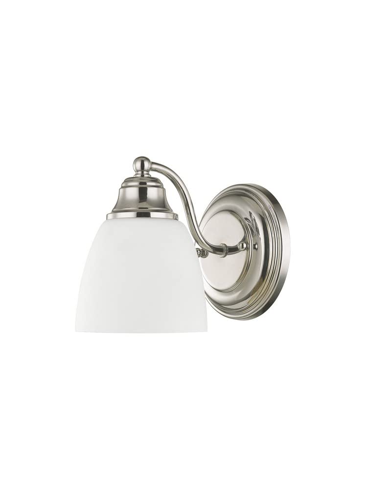 Livex Lighting 13671-02 Somerville 1 Light Wall Sconce, Polished Brass